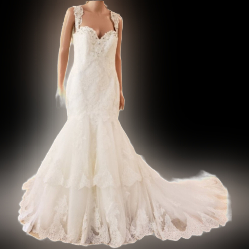 Pronovias "Masada" silk lace tulle wedding dress NWT